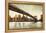 Brooklyn Bridge View-Matthew Daniels-Framed Stretched Canvas