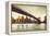 Brooklyn Bridge View-Matthew Daniels-Framed Stretched Canvas