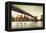 Brooklyn Bridge View-Matthew Daniels-Framed Stretched Canvas