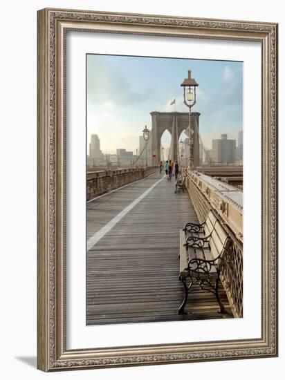 Brooklyn Bridge Walkway No. 2-Alan Blaustein-Framed Photographic Print