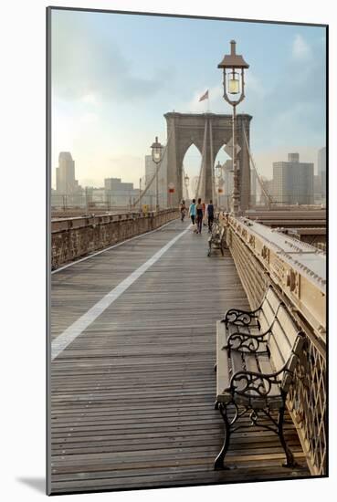Brooklyn Bridge Walkway No. 2-Alan Blaustein-Mounted Photographic Print
