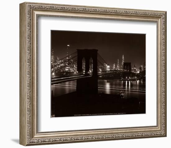 Brooklyn Bridge-Andreas Feininger-Framed Art Print