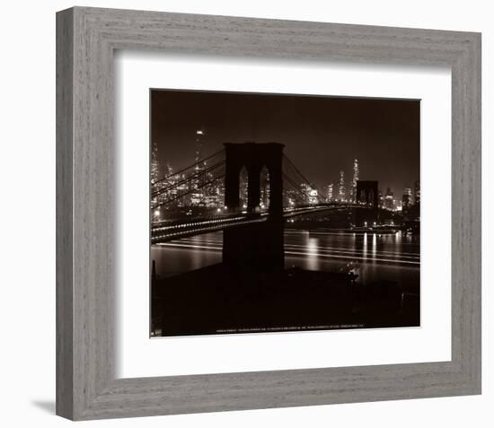 Brooklyn Bridge-Andreas Feininger-Framed Art Print