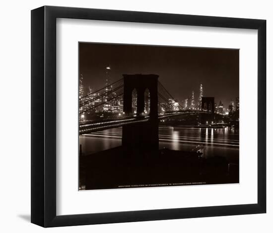 Brooklyn Bridge-Andreas Feininger-Framed Art Print