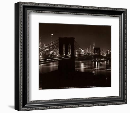 Brooklyn Bridge-Andreas Feininger-Framed Art Print