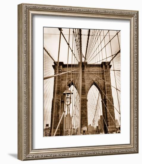 Brooklyn Bridge-Igor Maloratsky-Framed Art Print