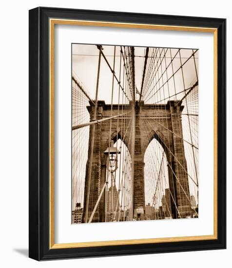 Brooklyn Bridge-Igor Maloratsky-Framed Art Print