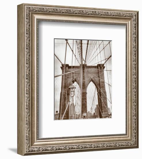 Brooklyn Bridge-Igor Maloratsky-Framed Art Print