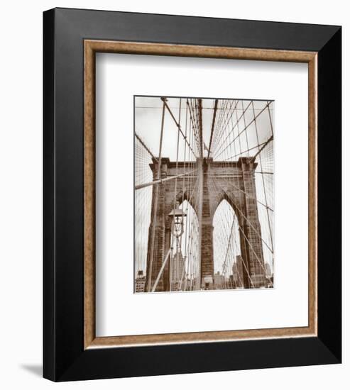 Brooklyn Bridge-Igor Maloratsky-Framed Art Print