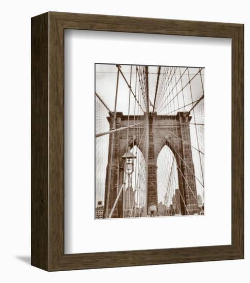 Brooklyn Bridge-Igor Maloratsky-Framed Art Print