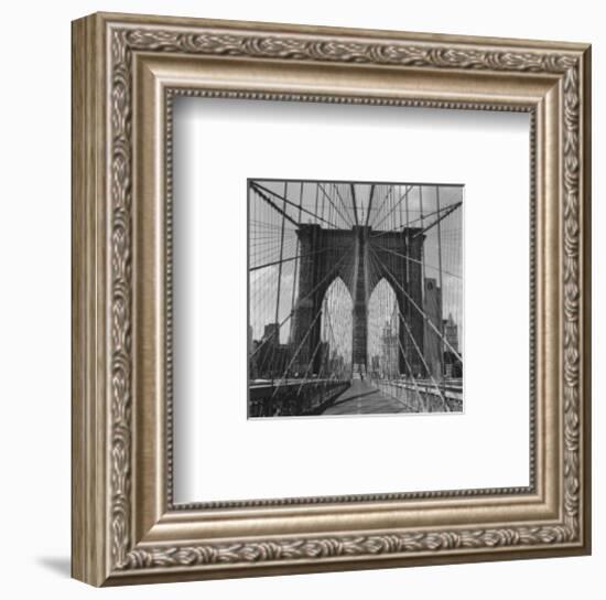 Brooklyn Bridge-Walter Gritsik-Framed Art Print