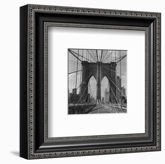 Brooklyn Bridge-Walter Gritsik-Framed Art Print