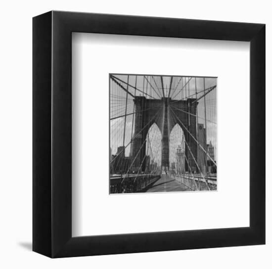 Brooklyn Bridge-Walter Gritsik-Framed Art Print