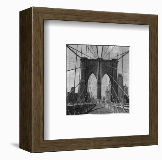 Brooklyn Bridge-Walter Gritsik-Framed Art Print