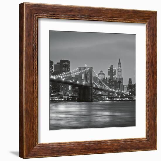 Brooklyn Bridge-Torsten Hoffmann-Framed Art Print