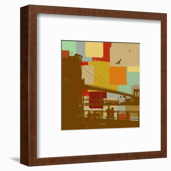 Brooklyn Bridge-Yashna-Framed Art Print