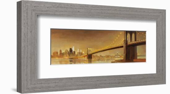 Brooklyn Bridge-Paulo Romero-Framed Art Print