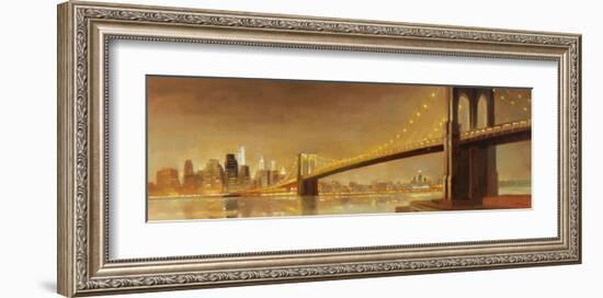 Brooklyn Bridge-Paulo Romero-Framed Art Print