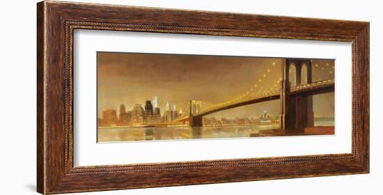 Brooklyn Bridge-Paulo Romero-Framed Art Print