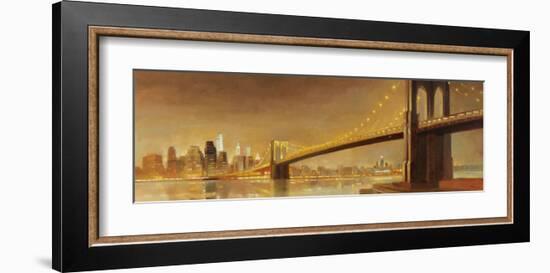 Brooklyn Bridge-Paulo Romero-Framed Art Print