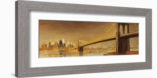 Brooklyn Bridge-Paulo Romero-Framed Art Print