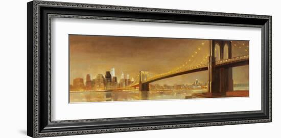 Brooklyn Bridge-Paulo Romero-Framed Art Print