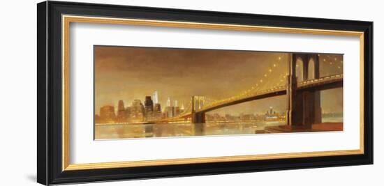 Brooklyn Bridge-Paulo Romero-Framed Art Print