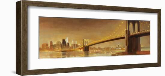Brooklyn Bridge-Paulo Romero-Framed Art Print