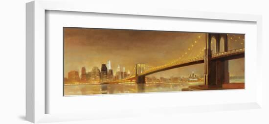 Brooklyn Bridge-Paulo Romero-Framed Art Print