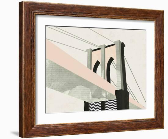 Brooklyn Bridge-Michelle Collins-Framed Art Print