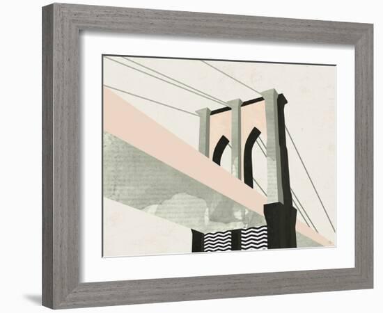 Brooklyn Bridge-Michelle Collins-Framed Art Print