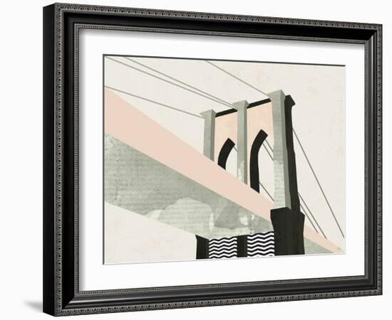 Brooklyn Bridge-Michelle Collins-Framed Art Print