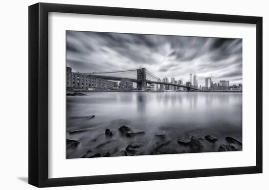 Brooklyn Bridge-Javier De La-Framed Giclee Print