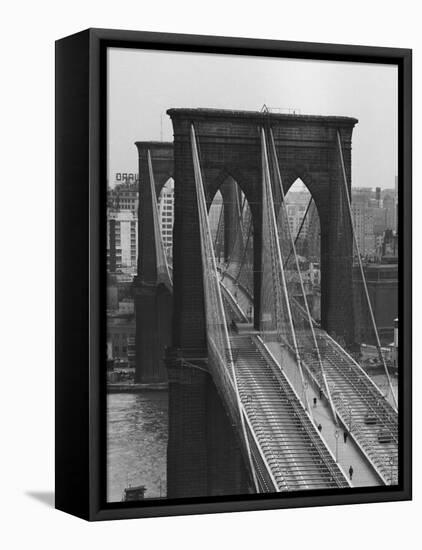 Brooklyn Bridge-Andreas Feininger-Framed Premier Image Canvas