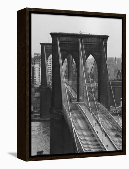 Brooklyn Bridge-Andreas Feininger-Framed Premier Image Canvas