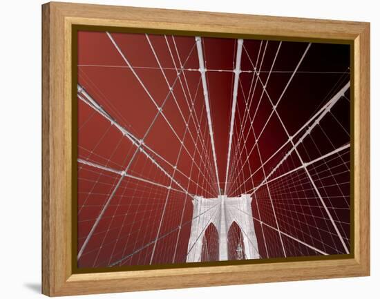 Brooklyn Bridge-Philippe Sainte-Laudy-Framed Premier Image Canvas