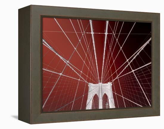 Brooklyn Bridge-Philippe Sainte-Laudy-Framed Premier Image Canvas