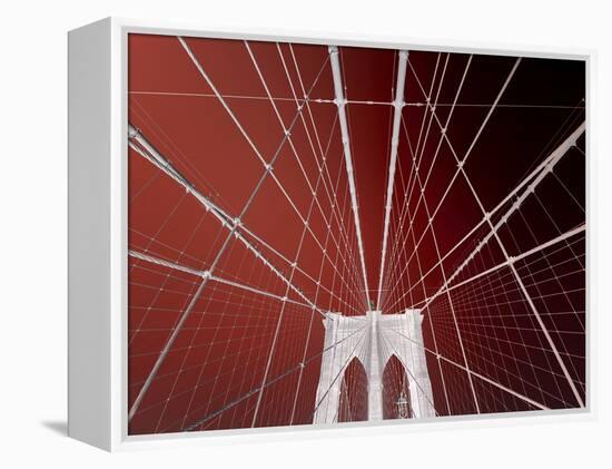 Brooklyn Bridge-Philippe Sainte-Laudy-Framed Premier Image Canvas