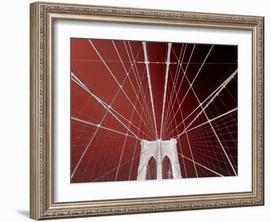 Brooklyn Bridge-Philippe Sainte-Laudy-Framed Photographic Print