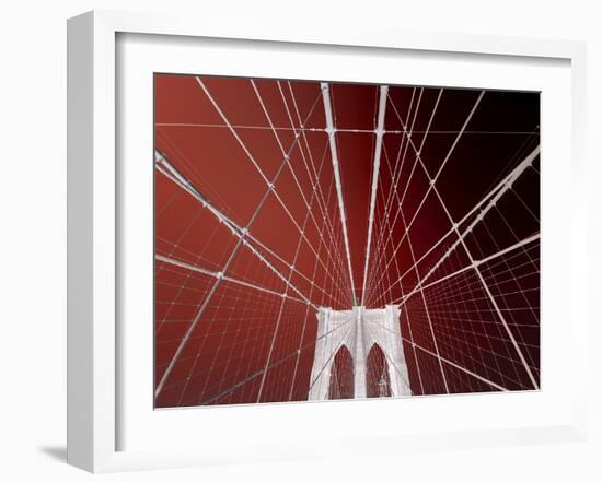 Brooklyn Bridge-Philippe Sainte-Laudy-Framed Photographic Print