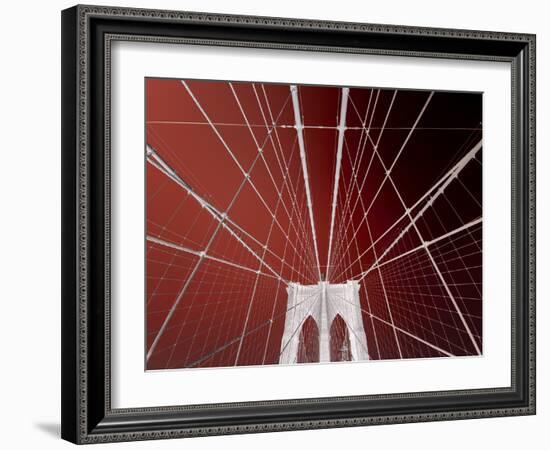 Brooklyn Bridge-Philippe Sainte-Laudy-Framed Photographic Print