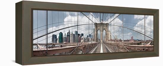 Brooklyn Bridge-Shelley Lake-Framed Premier Image Canvas