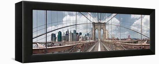 Brooklyn Bridge-Shelley Lake-Framed Premier Image Canvas