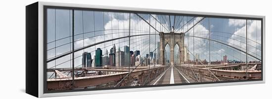 Brooklyn Bridge-Shelley Lake-Framed Premier Image Canvas