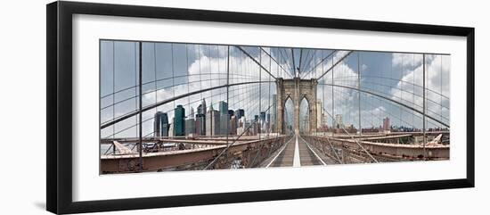 Brooklyn Bridge-Shelley Lake-Framed Photographic Print