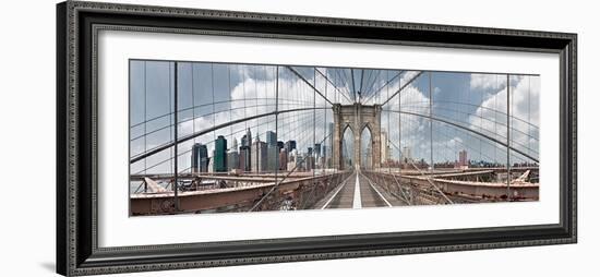 Brooklyn Bridge-Shelley Lake-Framed Photographic Print