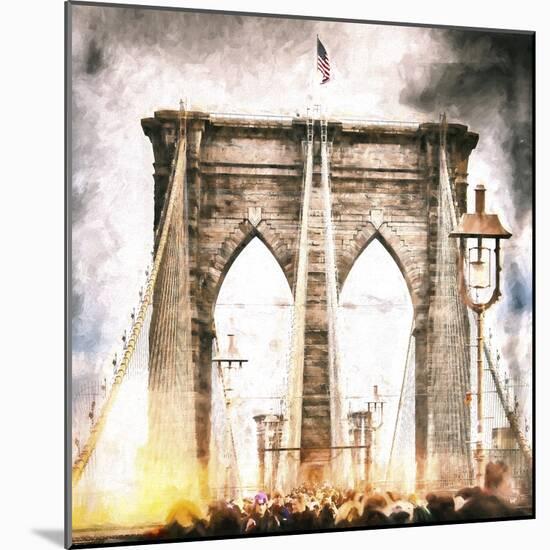 Brooklyn Bridge-Philippe Hugonnard-Mounted Giclee Print