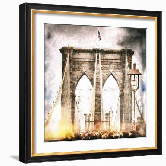 Brooklyn Bridge-Philippe Hugonnard-Framed Giclee Print