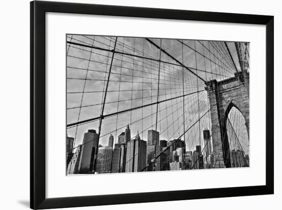 Brooklyn Bridge-Bill Carson Photography-Framed Photographic Print