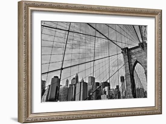 Brooklyn Bridge-Bill Carson Photography-Framed Photographic Print